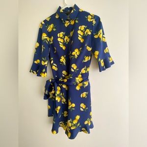 Lemon pattern romper